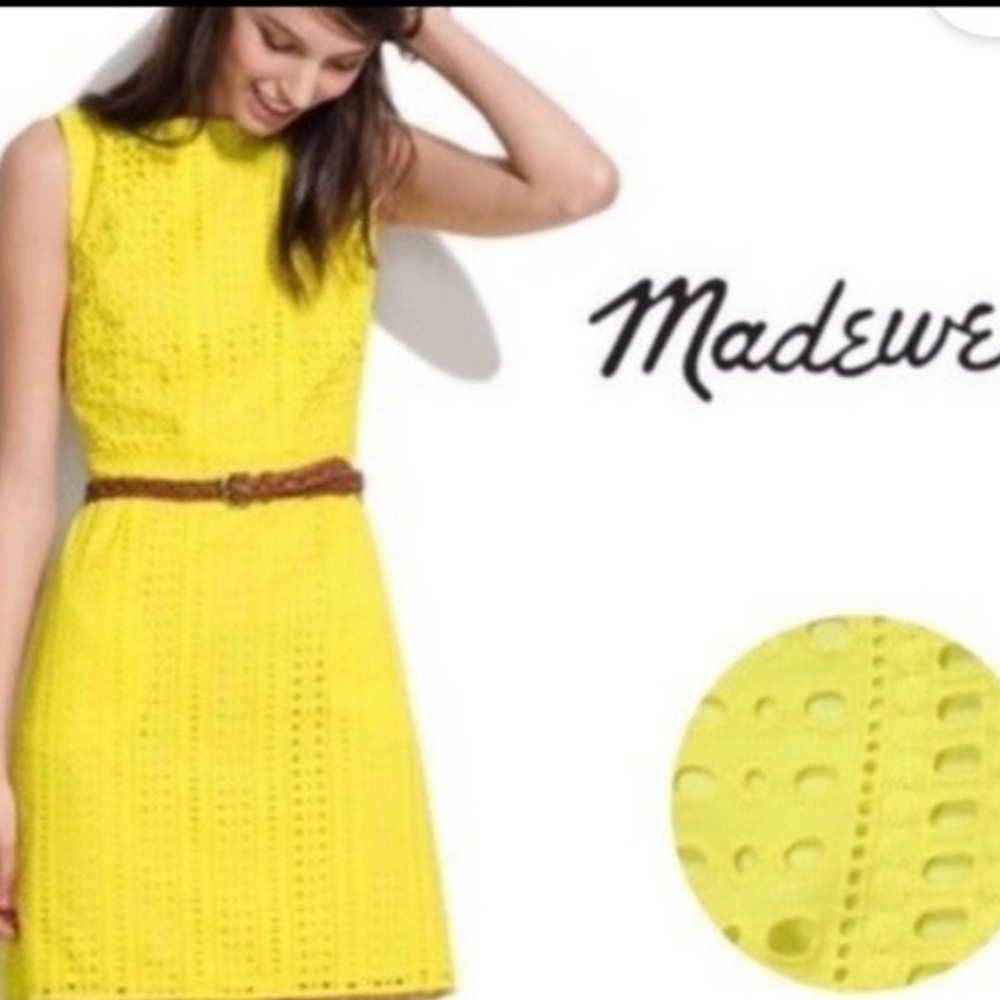 Beautiful Yellow Madewell Lined Dress